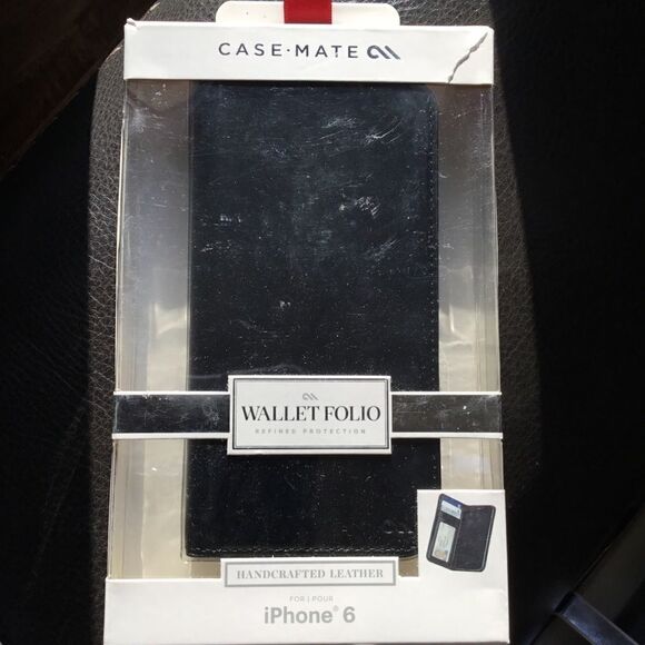 Case Mate iPhone 6 Leather Wallet Folio Case (J) - Picture 1 of 8
